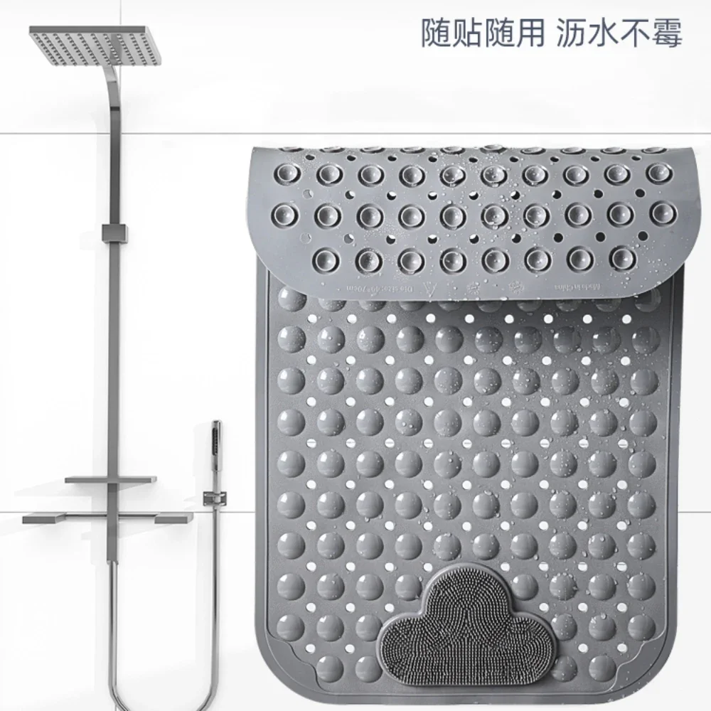 Bathroom non-slip mat,PVC Safety Bathroom non-slip mat,Rectangle Soft Shower Bathtub Pad,massage rug ,Foot Brush bath carpet