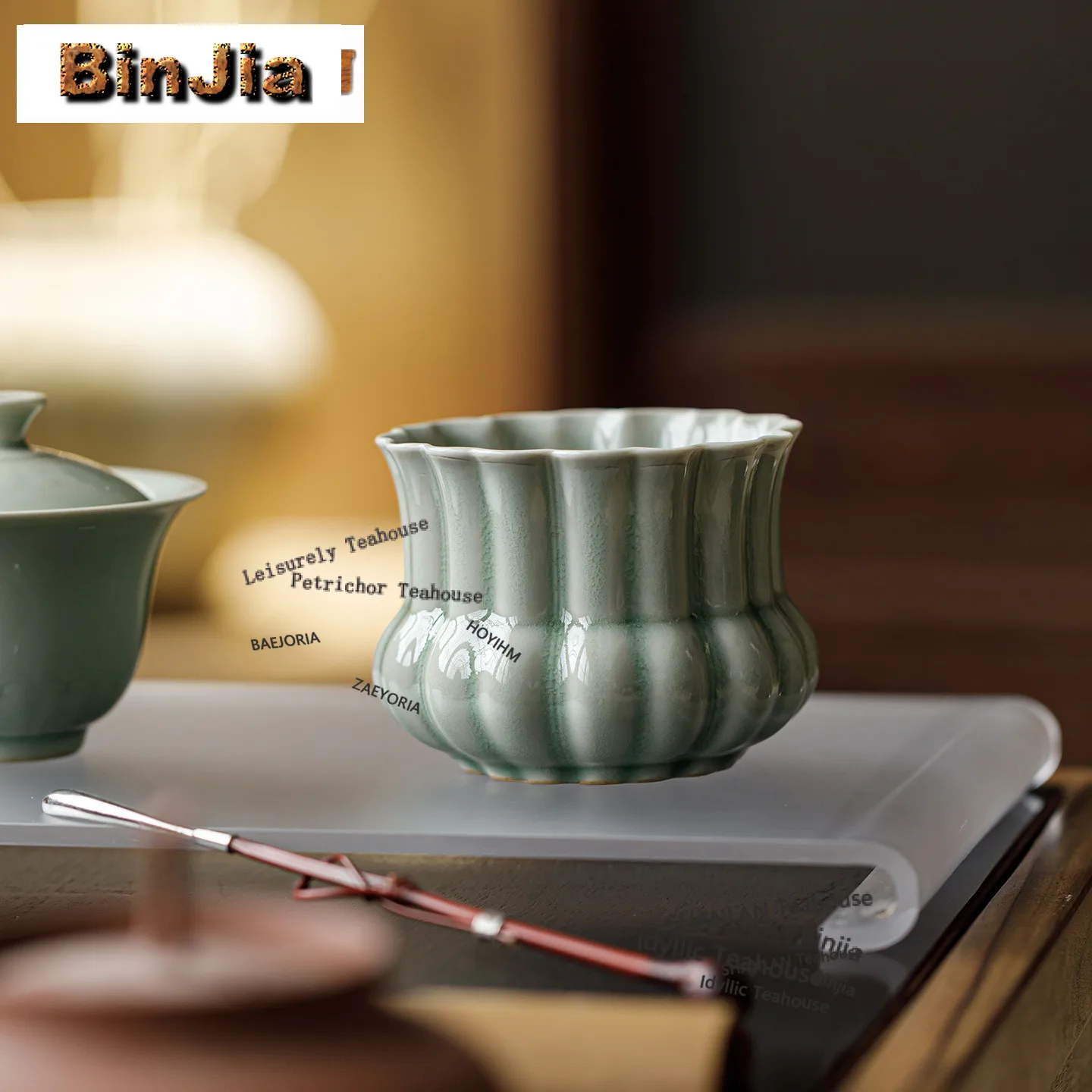 BAEJORIA Banana Moonlight Jianshui Washing Cup Bowl Tea Garbage Can Water Washing Slag Tank Chaxi Tea Items Equipment Decoration