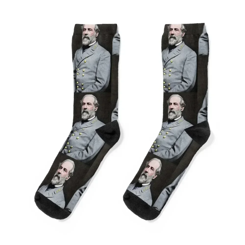 

Robert E Lee Socks retro loose man sports and leisure Socks Men Women's christmas gifts New year's warm winter Women Socks Men's