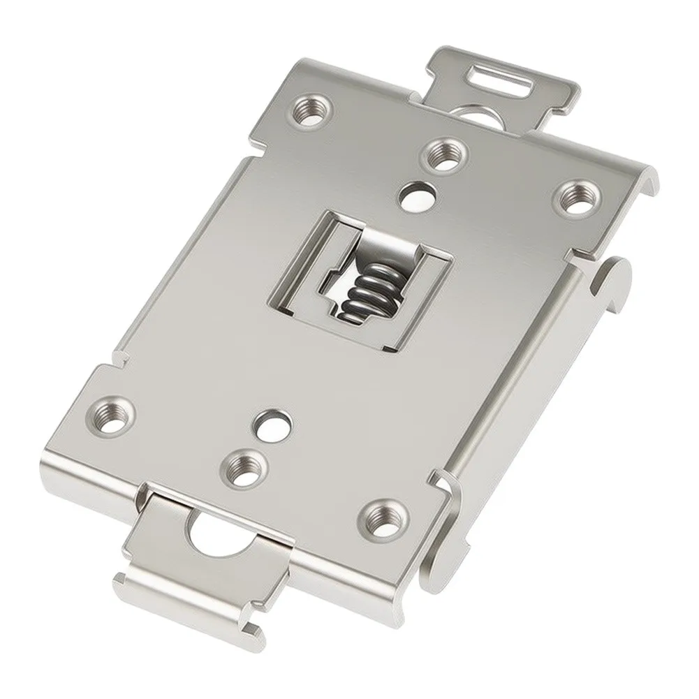 Solid State Relay Holder DIN Rail Mounting Clips Long-lasting Mounting Support Mounting Bracket Zinc-plated Iron Construction