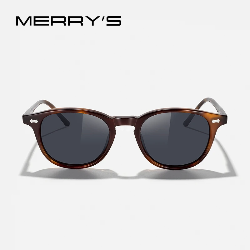 MERRYS DESIGN Acetate Polarized Sunglasses For Men Women Retro Vintage Oval Luxury Trending Sunglasses UV400 Protection S8569