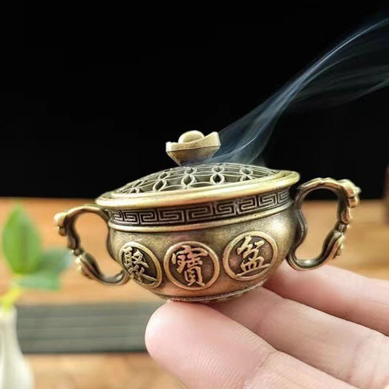 مبخرة صغيرة محمولة بخور الذرة ، حامل أطباق صغير ، مخروط من خشب الصندل ، منفضة سجائر ، غرفة شاي ، ديكور منزلي
