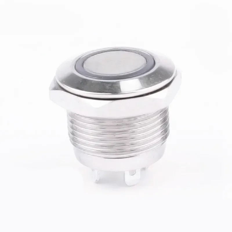 12mm metal button switch with light 3V 12V 24V waterproof micro-stroke self-reset miniature switch