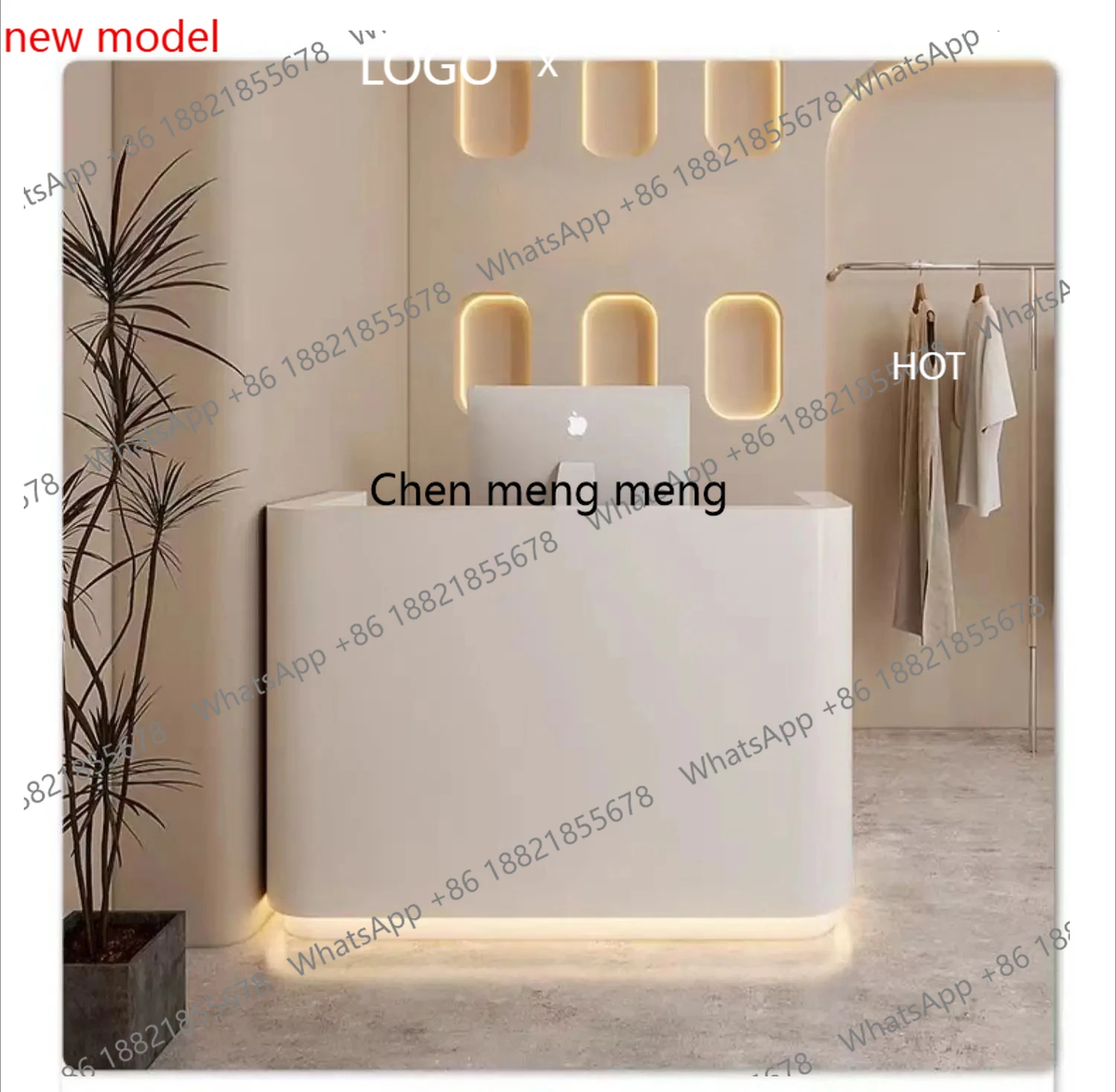 

Стойки ресепшн в скандинавском стиле Cream Style для салонов красоты, простые и роскошные, для магазинов одежды, дизайнерская мебель в стиле Cream Style, Receptionen FX