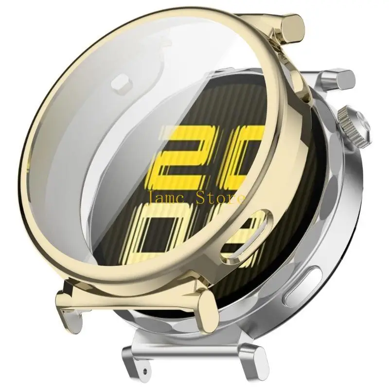 LX0B Full Coverage Bumper Shell for Watch GT5 41MM Protector Cover Housing