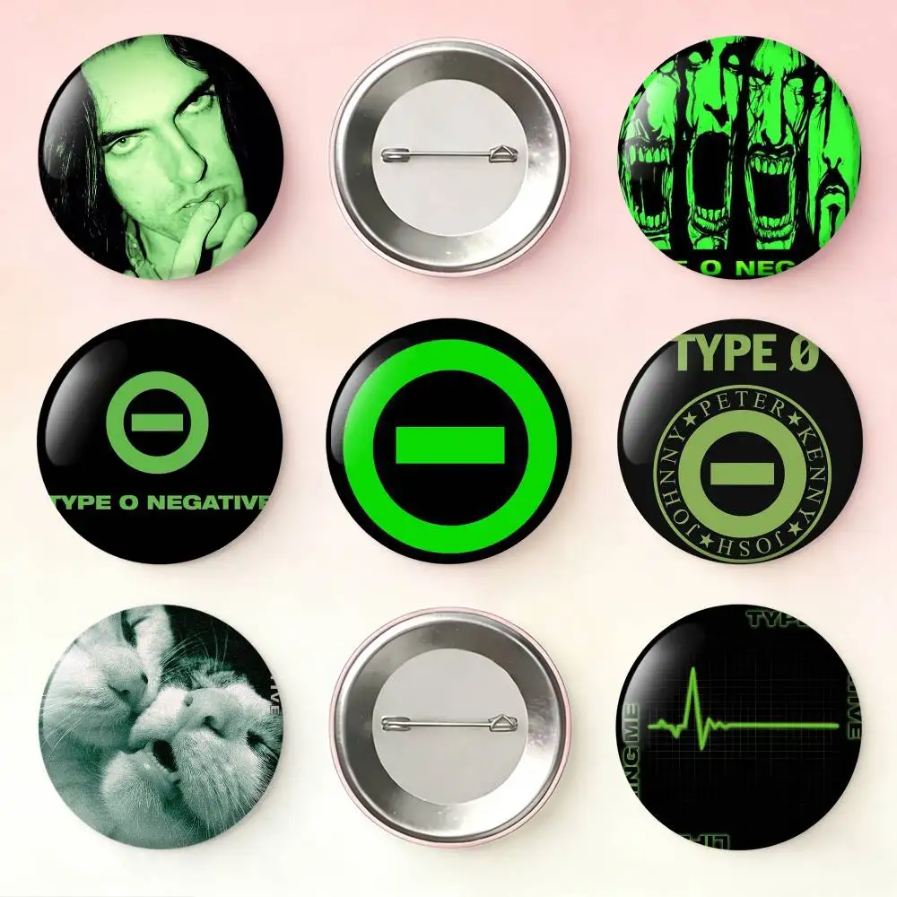 T-Type O N-Negative Laser Badge Applicable For Backpack Clothes Hats Decor Creative Accessories