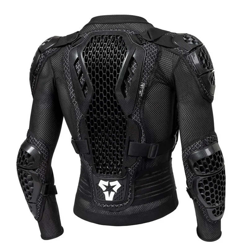 Men's Motorcycle Jacket Male Professional Breathable Armor with Full Upper Body Protection Shoulder/Elbow/Chest/Back Guard view 2