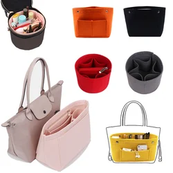 Felt Insert Bag For Handbag Support Liner Bags Felt Makeup Organizer Inside Bag Pouch Travel Inner Purse Portable Cosmetic Bags