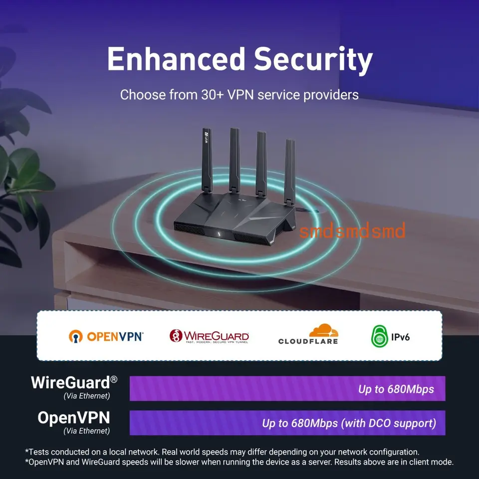 GL.iNet GL-BE9300 (Flint 3) First Tri-band Wi-Fi 7 Home Router 5