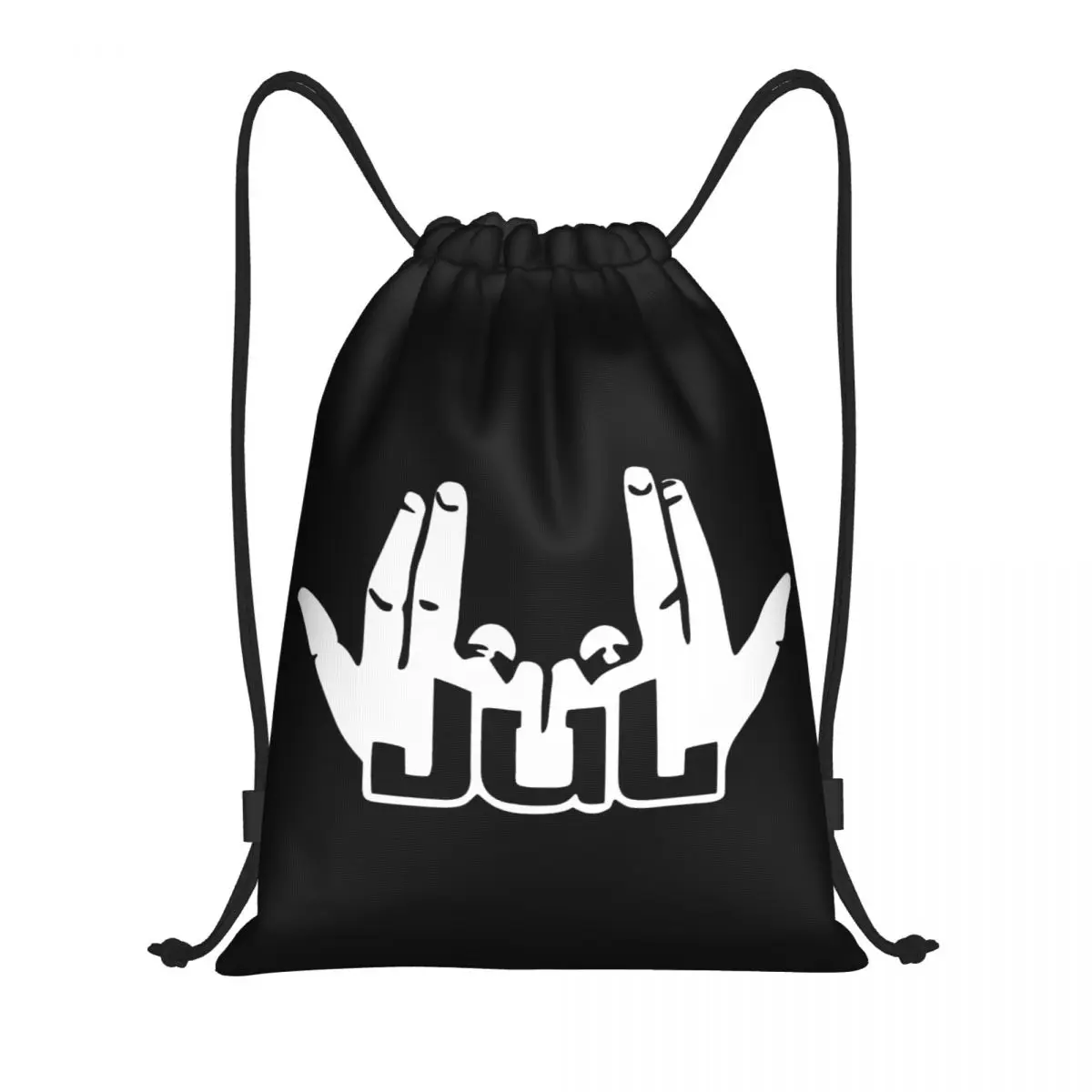 Rapper Music Jul Drawstring Backpack Sports Gym Bag for Women Men Training Sackpack