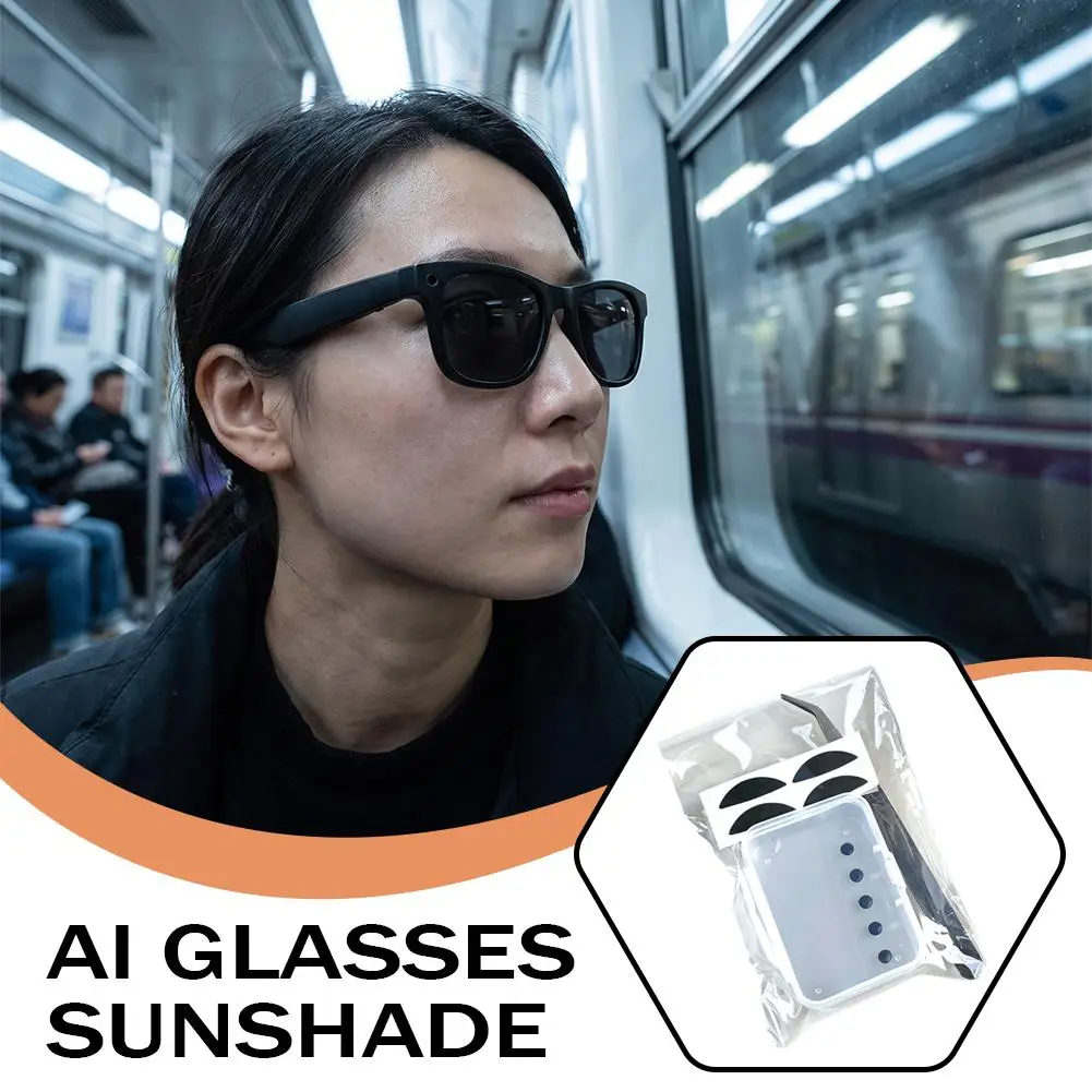 New Privacy Light Blocking Sticker For Ray-Ban Meta AI Glasses Anti-Glare Peep Proof Film Smart Glasses Accessories