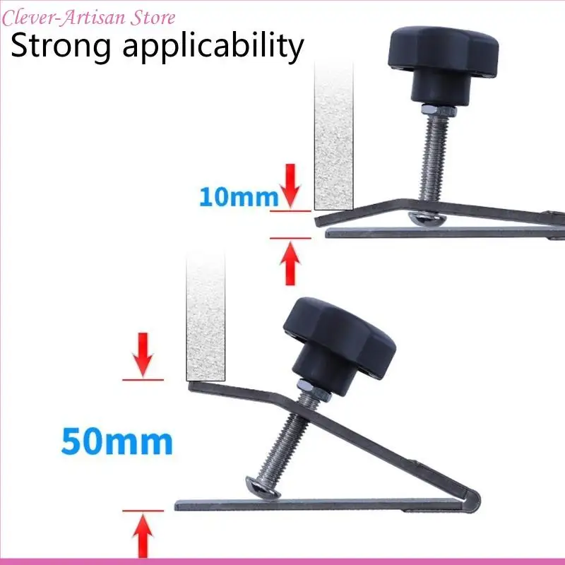 E06B Tile Lifter 10-50mm Spring Steel Labor Saving Lifting Tool Spring Steel Adjustable Effort Elevator for Wall Tiles Floors