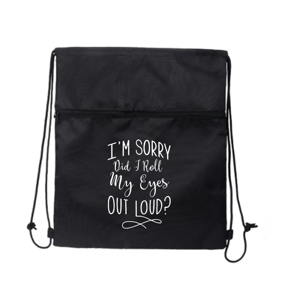 

Уличная сумка на молнии с застежкой-молнией и застежкой-молнией на шнурке «I'M SORRY Did I Roll My Eyes OUT LOUD»: смелые принты для городского стиля