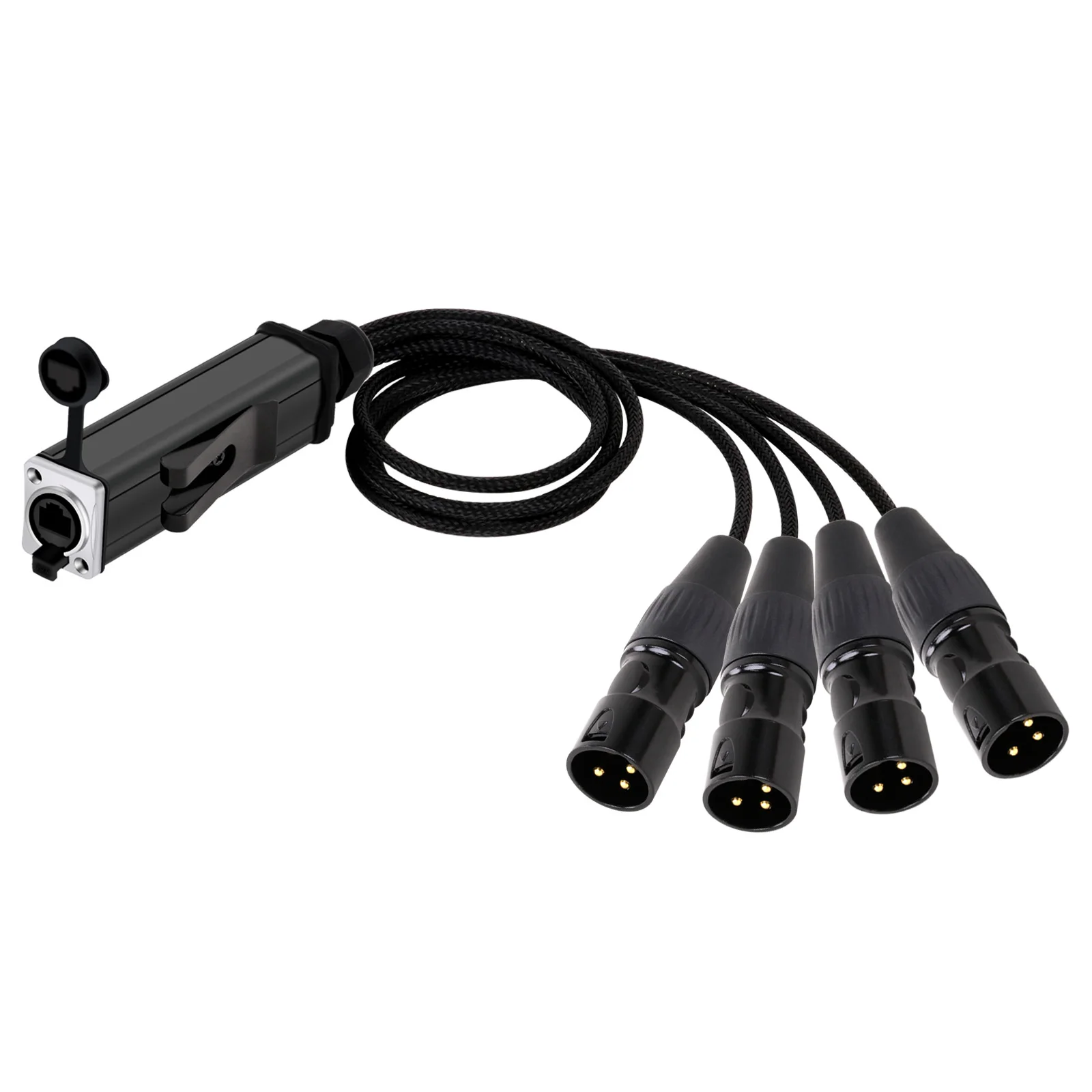 Imagem -05 - Banhado a Ouro Snake Cabo Splitter Rj45 para Xlr Multi Network Receptor Snake para Live Stage Iluminação de Som ch Pinos 0.5m5m