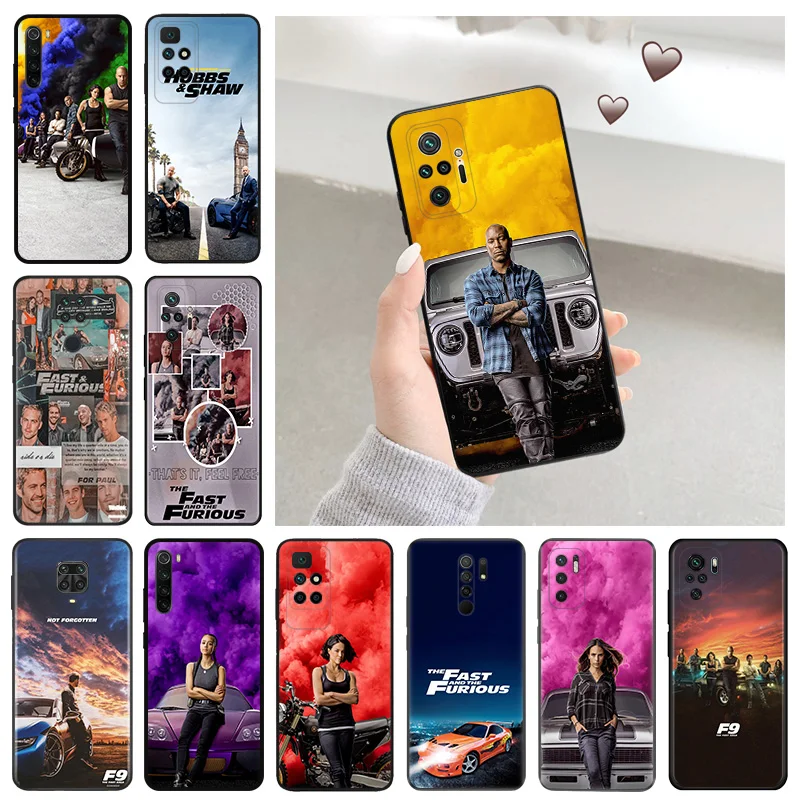 Silicone Soft Phone Case for Redmi 9c 9a 9i a1 a2 Plus k60 k60e k50 k40 Note 9 Pro 9s 9t 8 8t 7 mi cc9 Fast Furious Art Cover