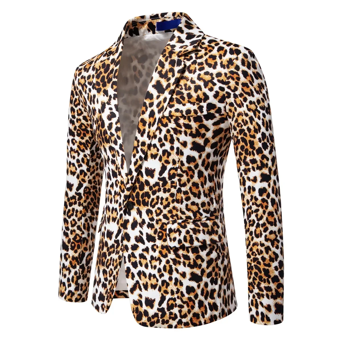 Men's Suit Jacket Leopard Print Suit Business Casual Party Suit Jacket Men Blazer  Coat Men