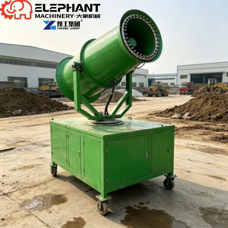 Fog Cannon Sprayer 40m High Power Water Mist Equipment For Construction Site Demolition Dust Suppression Work