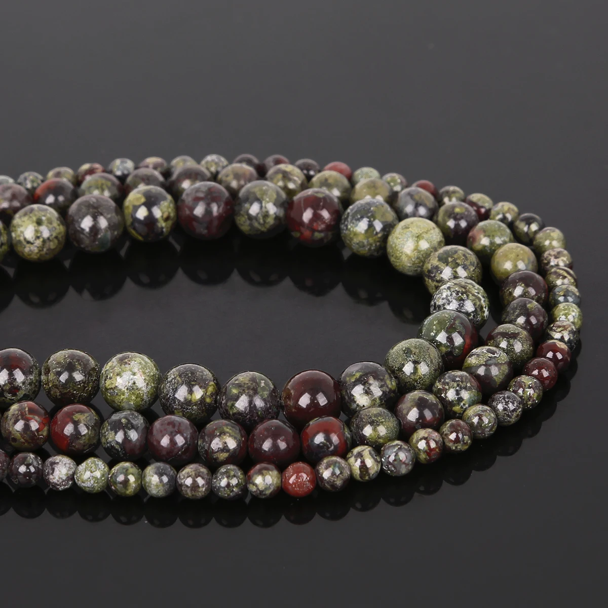 Naturstein-Drachenblutstein-Perlen, rund, lose, 4, 6, 8, 10 mm, für Schmuckherstellung, DIY-Halskette, Armband, Zubehör – Detail 5