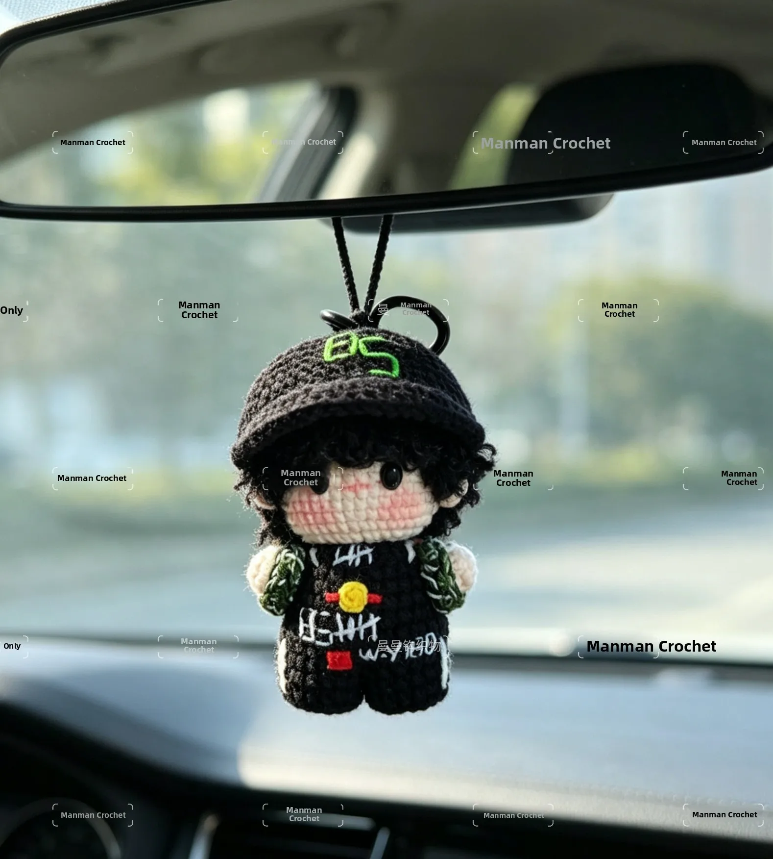 porte-cles-poupee-costume-de-course-en-laine-artisanale-accessoires-de-decoration-automobile-kit-de-materiel-de-tissage-diy-souvenir-de-collection