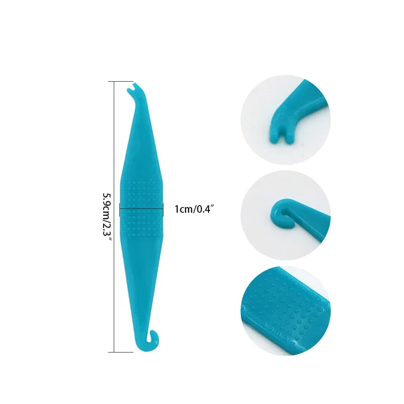 Orthodontic Elastic Placer 100Pcs Rubber Band Hook for Braces Assorted Colors Dental Ortho Placement Too