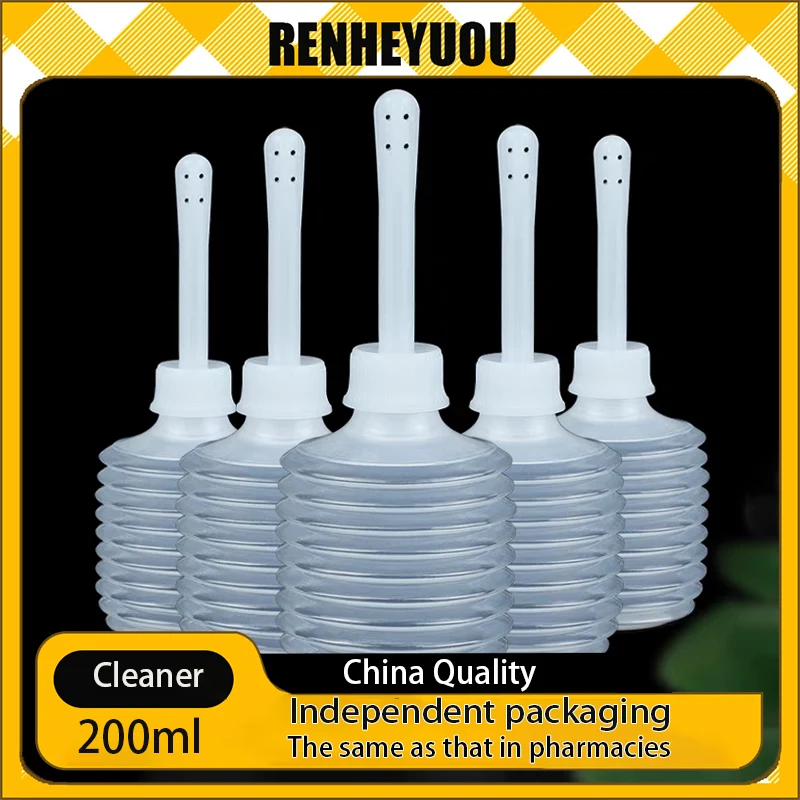 RENHEYUOU The disposable vaginal irrigator features an eight-hole design for cleaner cleaning and is exquisitely crafted