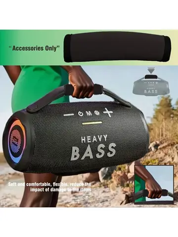 JBi Subwoofer Handheld Wristband Black Fabric Durable Comfortable Suitable for Car Audio Easter Christmas Gift