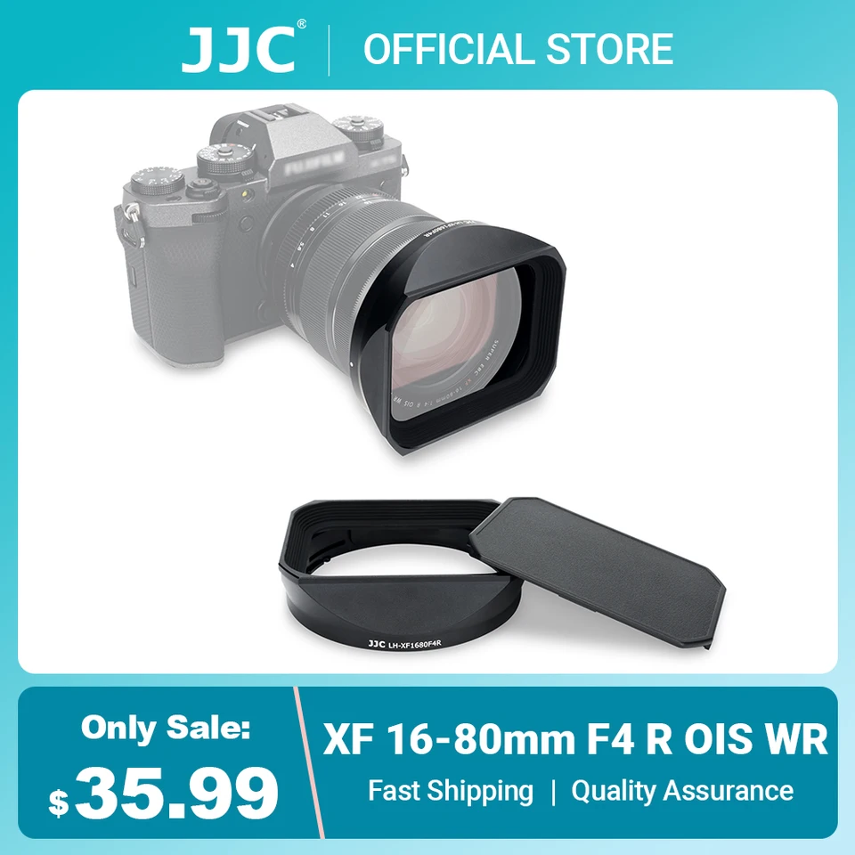 JJC スクエアレンズフード 富士フイルム XF 16-55mm F2.8 R LM WR II