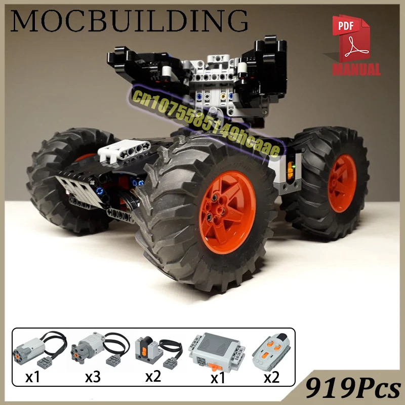 

RC Combat Vehicle with Motors Remote Control Tank Car MOC Building Blocks Technology Construction Toys Gift Christmas