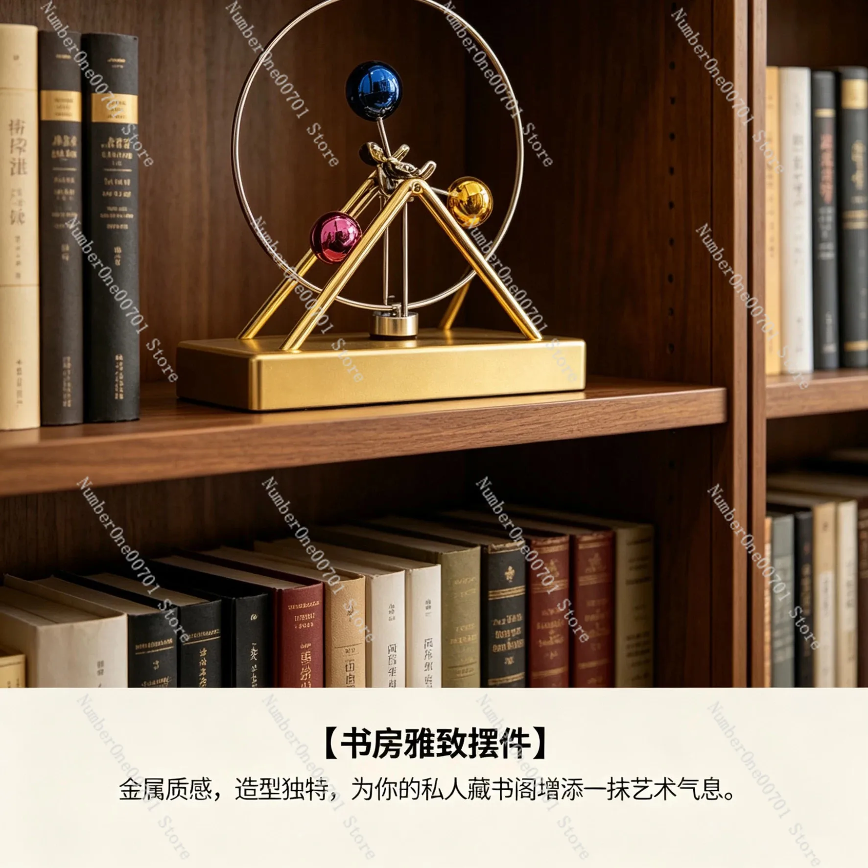 Kinetic Ferris Wheel Perpetual Motion Desk Toy, Creative Pendulum Ornament for Office, Stress Relief & Home Decor Gift