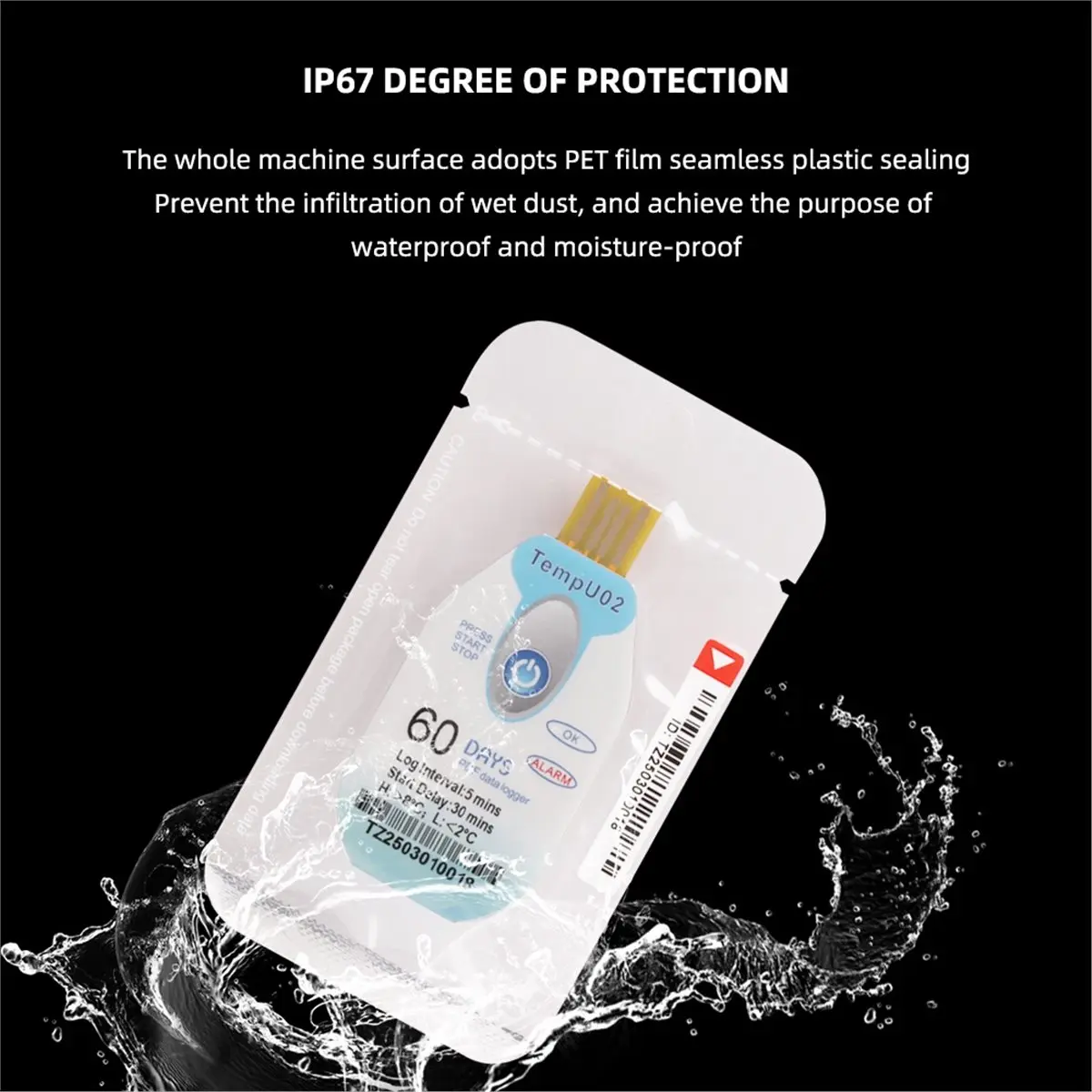 NEW DT85-USB Temperature Data Logger Disposable 60 Days PDF Datalogger Waterproof Temp Recorder Transport Food Seafood Recorder