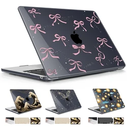 Delicate Bow Hard Case Cover For Macbook 2024 M3 Pro 13 14 15 16 Air 13 15 A3114 A3113 A2681 M2 M1 A2337 2020 13.3 inch case