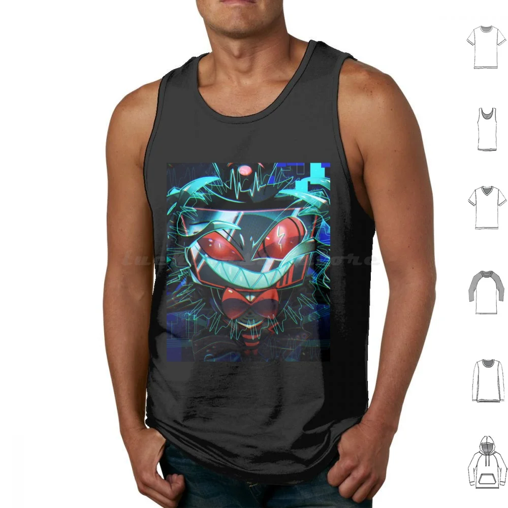 

Tank Tops Vest Sleeveless Charlie Alastor Blondie Vivziepop Charlie Helluva Stolas Alastor Alastor Fanart Vaggie Art Niffty