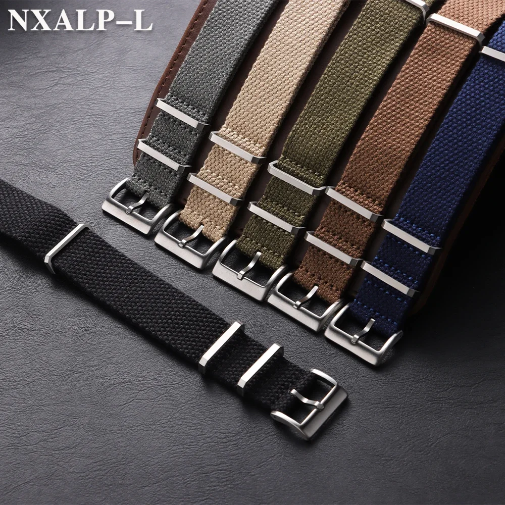 القطن النايلون حزام ل Seiko ل أوميغا معصمه 20 مللي متر 22 مللي متر لينة الكتان حزام (استيك) ساعة النساء الرجال العسكرية الرياضة سوار إكسسوارات