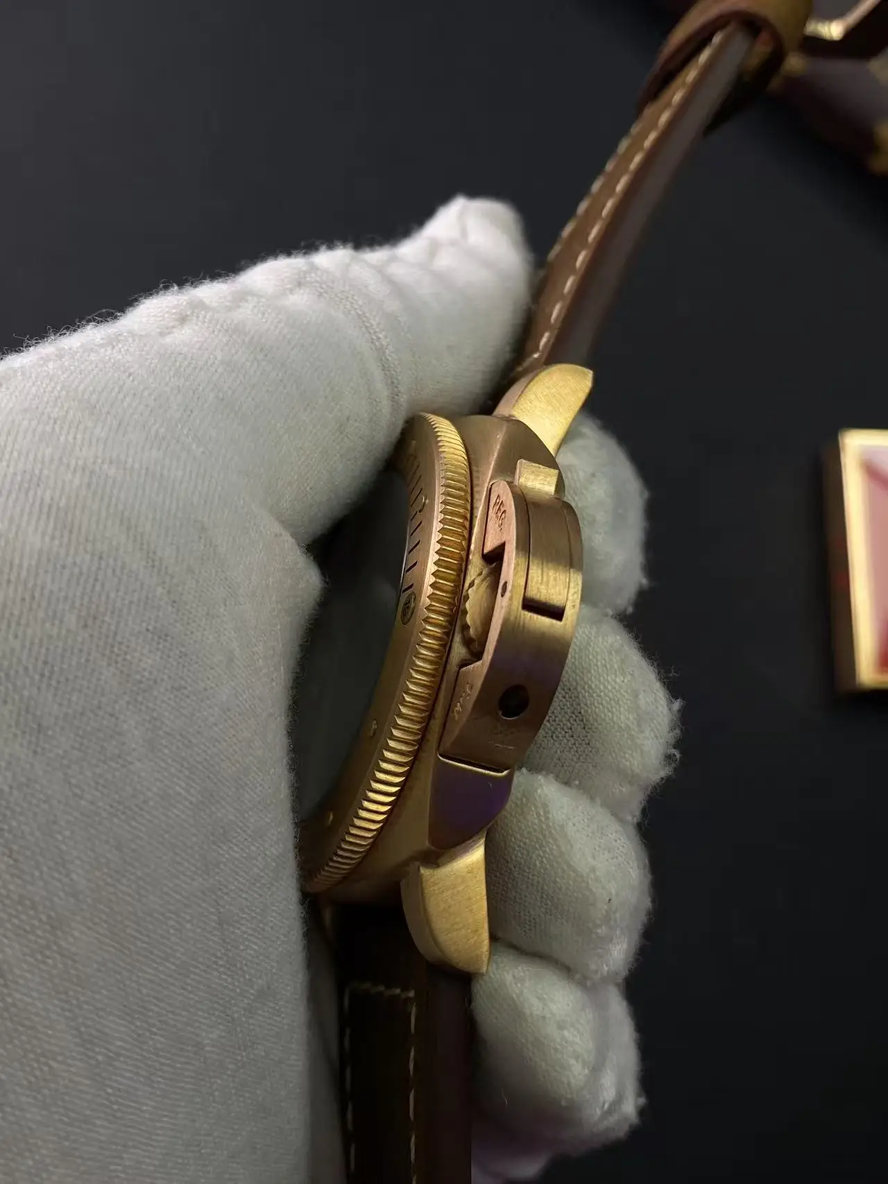 ساعة رجالية ميكانيكية أوتوماتيكية للغوص بإضاءة ليلية برونزية من القصدير مقاس 47 ملم، مقاس كبير، رياضية وترفيهية مفضلة