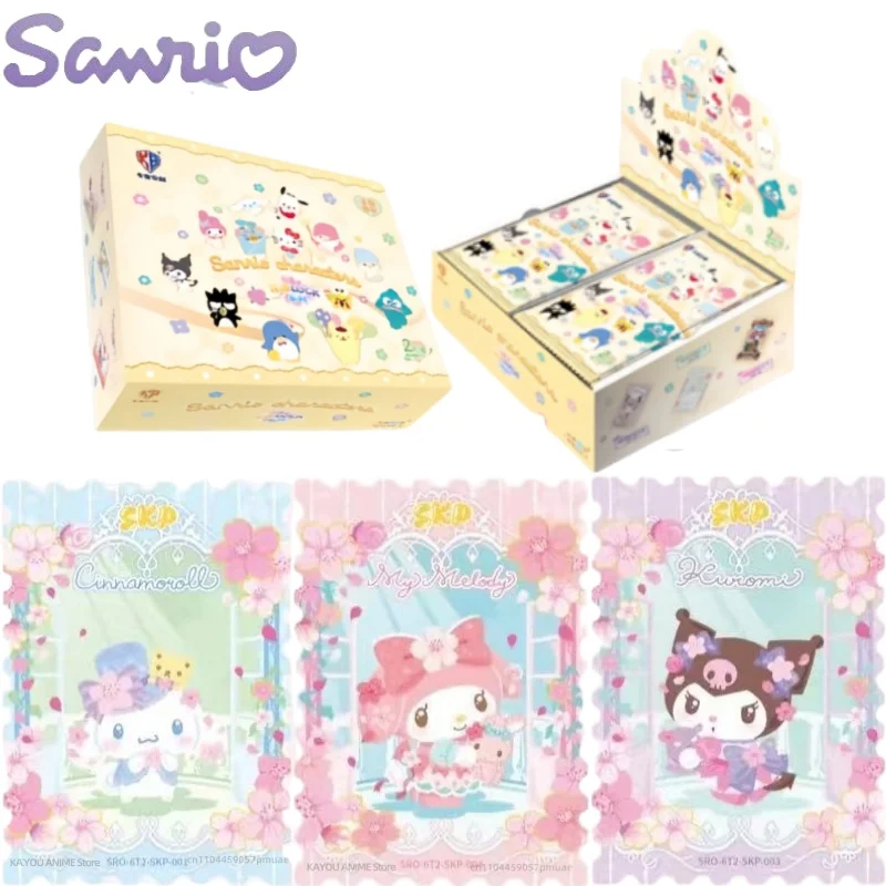 

Семья Sanrio HelloKitty Collects The Sixth Round of Polaroid Flower Blossom Luck, коллекция мини-карт, флэш-карта, подарок