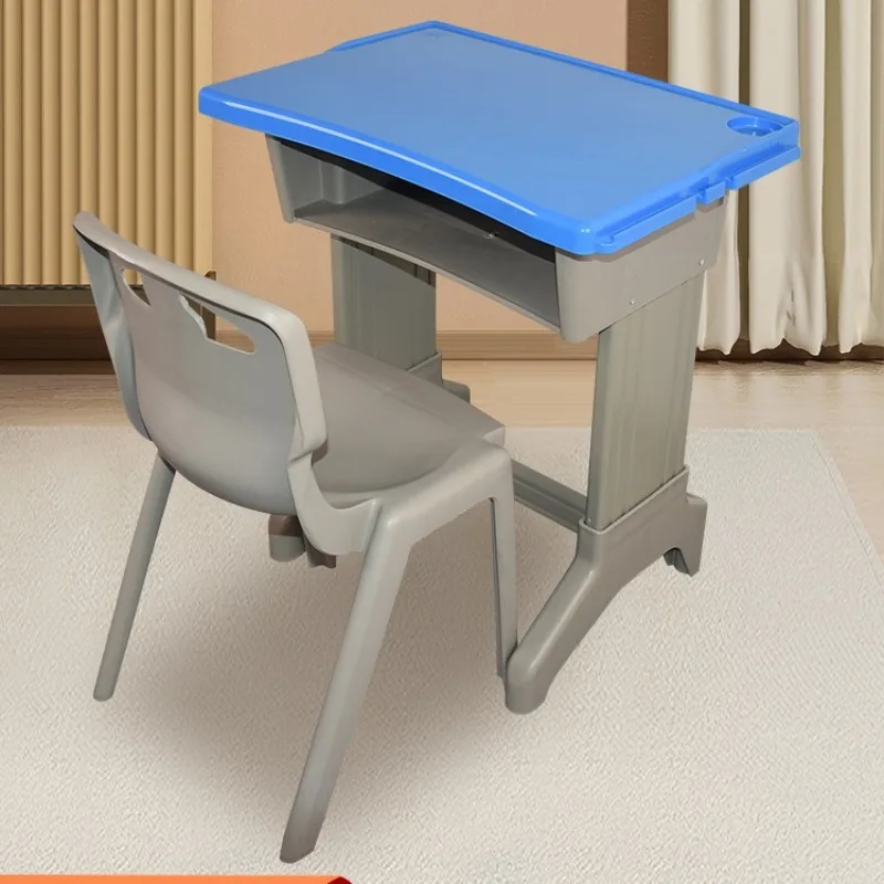 Desks and chairs for primary and secondary school students, double training desks, remedial classes, plastic steel school