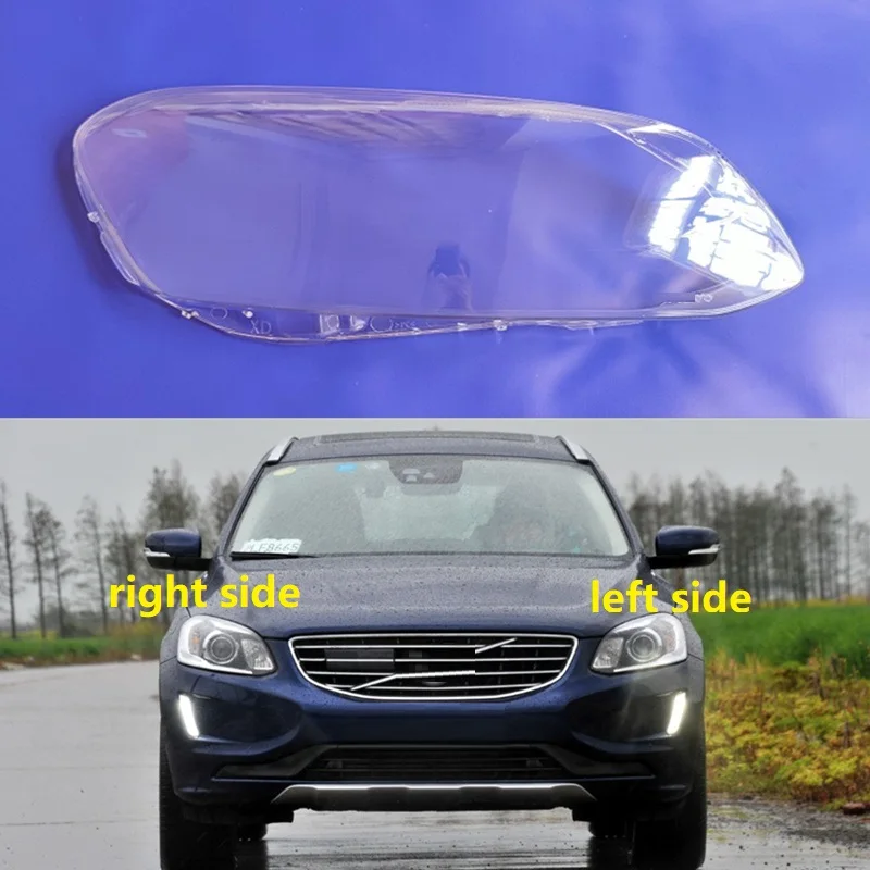 For Volvo XC60 2014 2015 2016 2017 2018 2019 Headlight Lampshade Headlamp Lens Cover Lamp Shade Shell Transparent Lights Mask