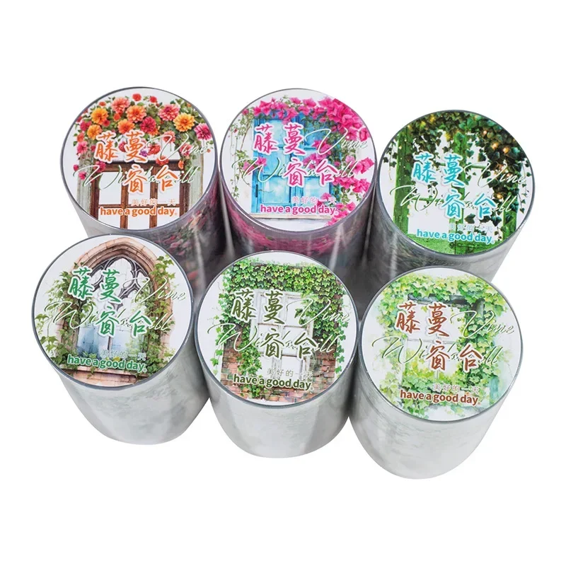 

1Roll PET Tape Vine Windowsill Material Blossom Tapes Adhesives Windowsill School Supplies Adhesives DIY Scrapbook 70mm*2m