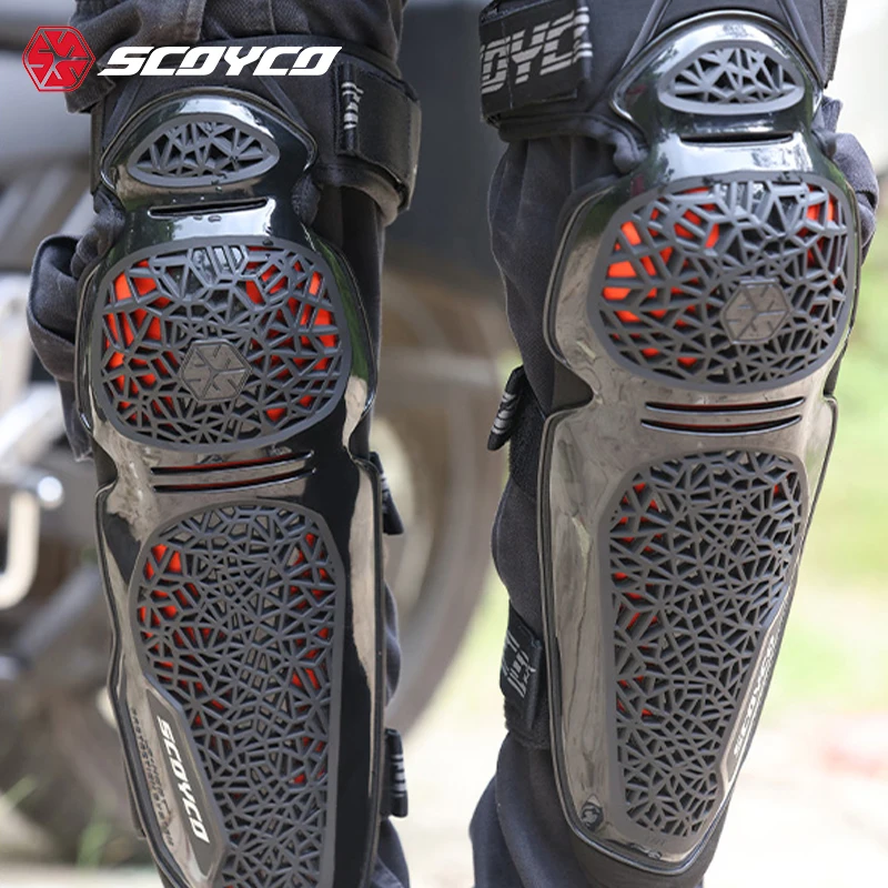 

SCOYCO TPU Soft Shell Protect With Knee Elbow Pads CE Certified Motorcycle Knee Pads Elbow Pads Long Riding Guards