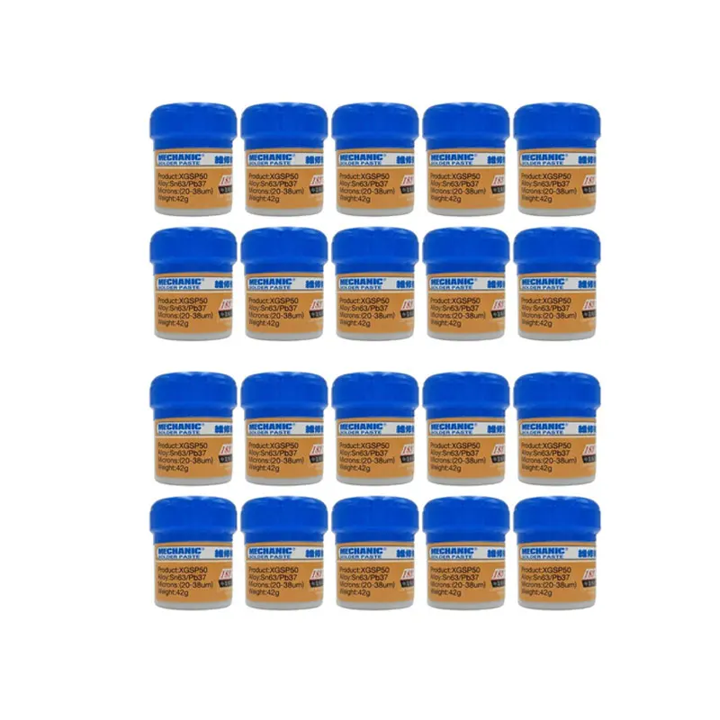 20Pcs/lot MECHANIC 183℃ XGSP50 Solder Paste Flux Soldering Welding Tin Paste for Mobile Phone IC CPU BGA SMD Phone Repair Tools
