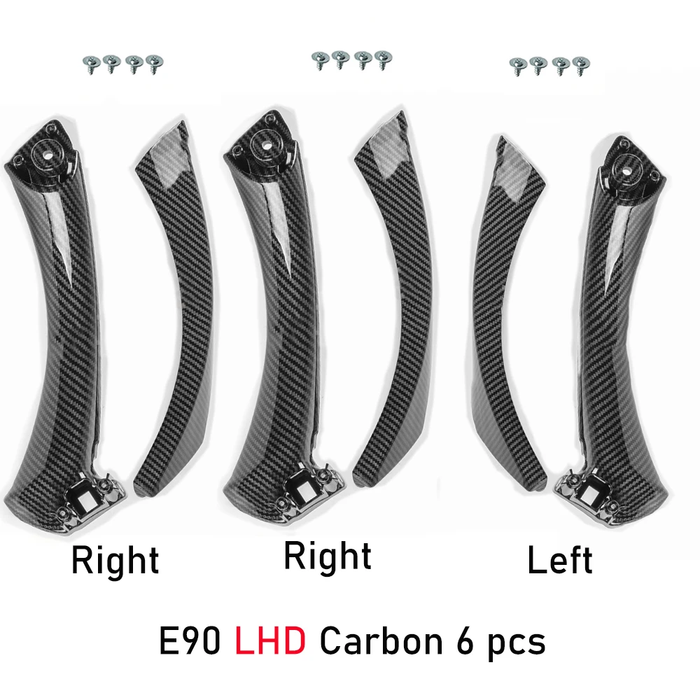 Vervangende deurgrepen voor BMW 3 Serie 2005-2012 E90 E91 E92, 6 stuks, LHD RHD, binnendeurgrepen 316 318 320 325 328 330