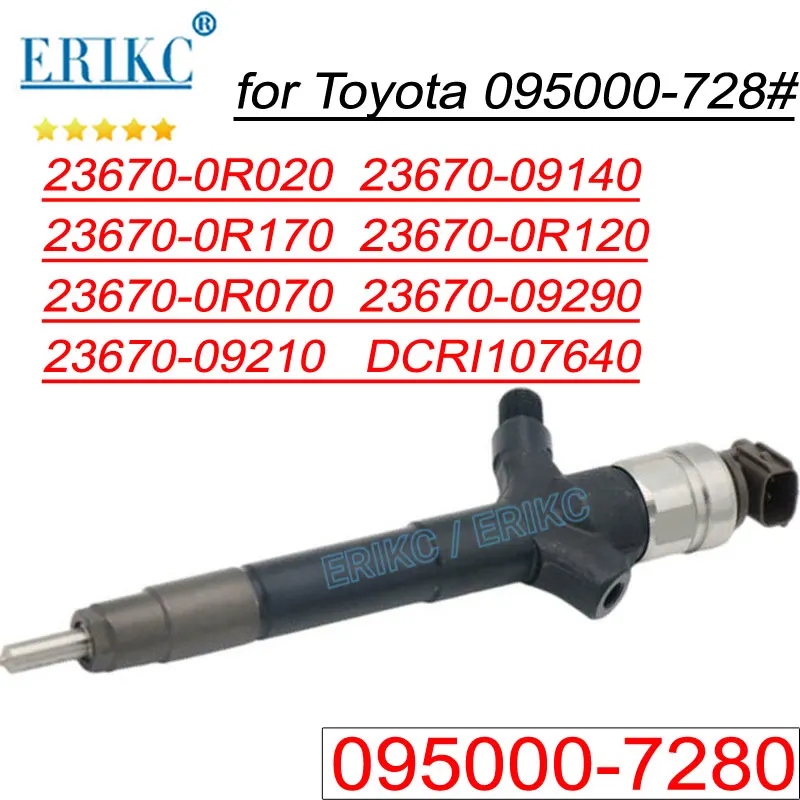 095000-7281 Fuel Injection Nozzle 23670-0R170 Diesel Injector Sprayer 095000-7280 for Toyota RAV4 2.2 2AD-FTV DENSO 23670-0R120