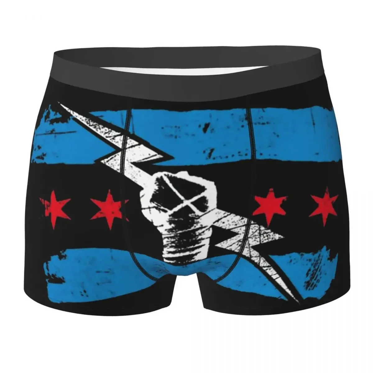 Boxer Underpants Shorts Cm Punk Logo Panties Men's Comfortable Underwear for Homme Man Boyfriend Gifts