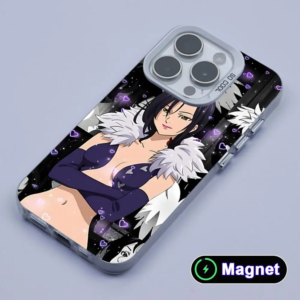 Seven Deadly Sins Merlin Phone Case for iPhone 17 16 15 14 13 12 11 X XR XS Air Pro Max Plus Colorful Silver Magnet Cover - view 4