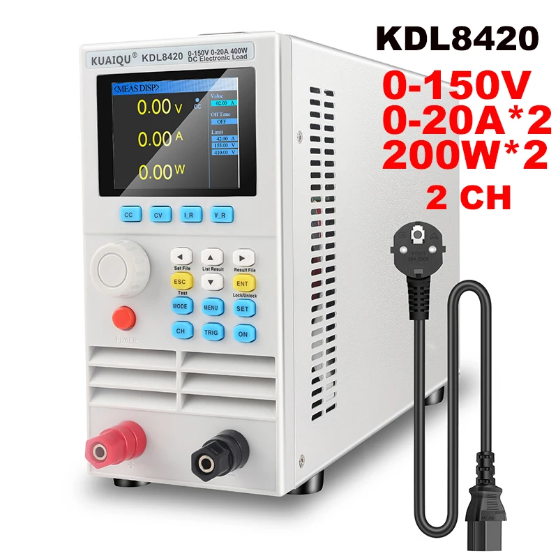 KUAIQU testeur de batterie de charge électrique cc Programmable professionnel 150V 40A 400W compteur de charge à commande numérique mieux que 5410A