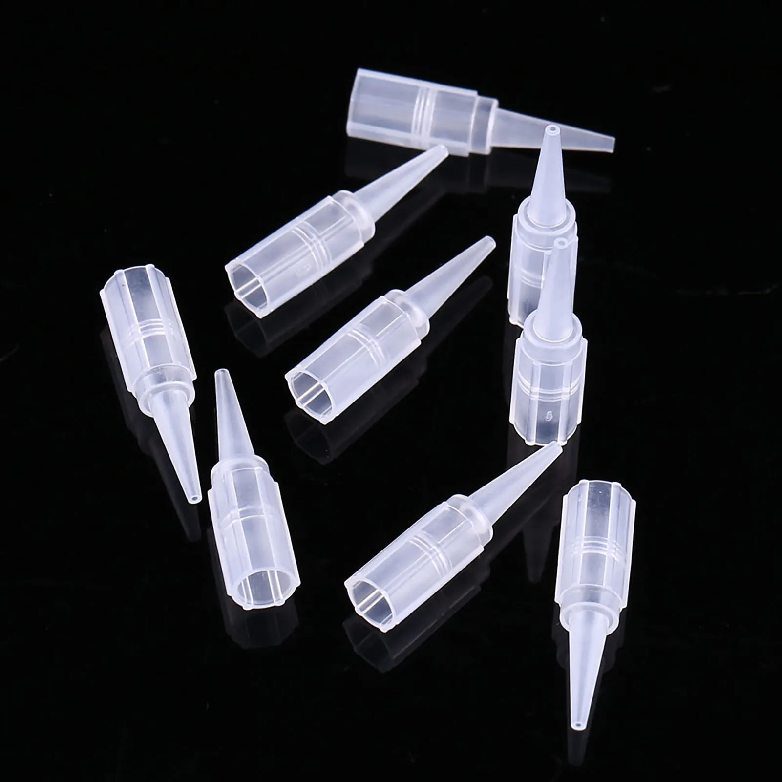 

100Pcs/Set 3Types Tattoo Needle Tube Nozzle Disposable Tips Machine Supply 1R 3R 5R Eyebrow Tattoo Tool Tattoo Needle Nozzle