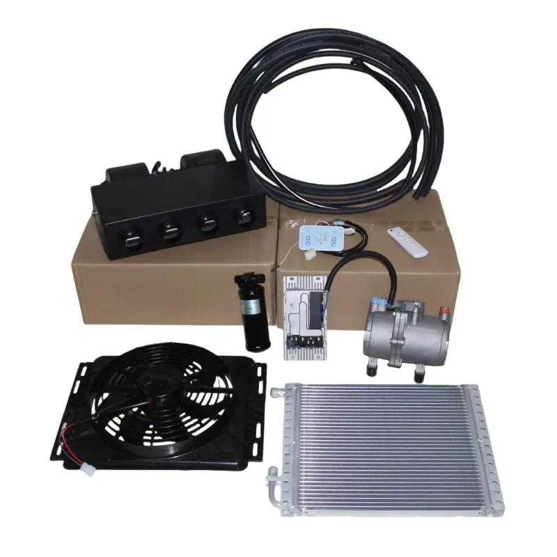 Okyrie Universal 12V 24V Vehicle Air Conditioner Under-Dash Cooling Kit for Cars Auto Parking Conditioner