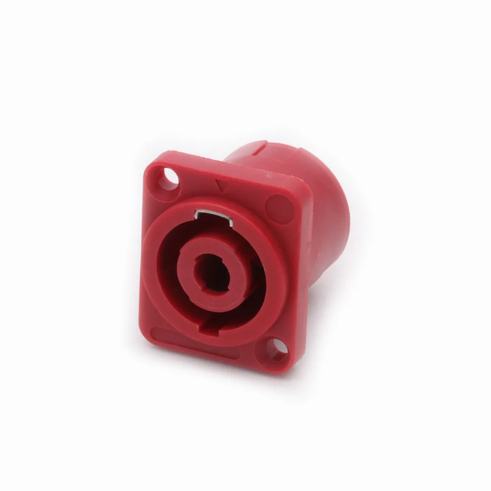 10pcs/lot 4 Pin Speaker Power Connector Female Jack Panel Mount 4 Pole 4 Core Chassis Socket Amplifier Loudspeaker Chassis