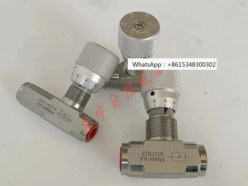 

Tubular hydraulic bidirectional throttle valve One-way throttle valve STB-G1/4 STU-G1/4 STU-NPT1/4