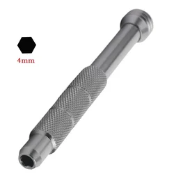 Magnetic Screwdriver Handle Aluminum Alloy Precision Screw Driver Holder Handle For 4mm Hexagon Bayonet Bit Repair Hand Tool